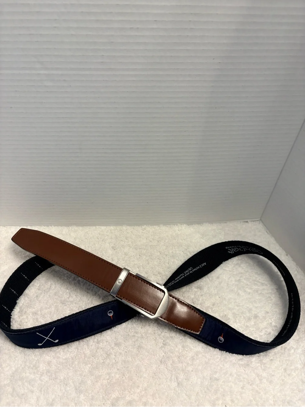 Nexbelt Men’s Ratchet Hampton Golf Tee Time Ribbon Belt Cut to 39 Inches